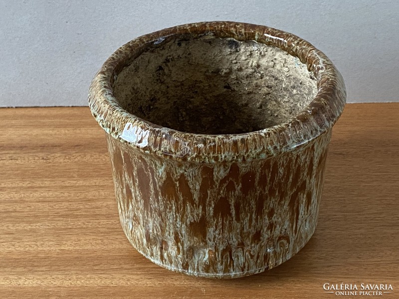 Zsolnay retro samott flower pot