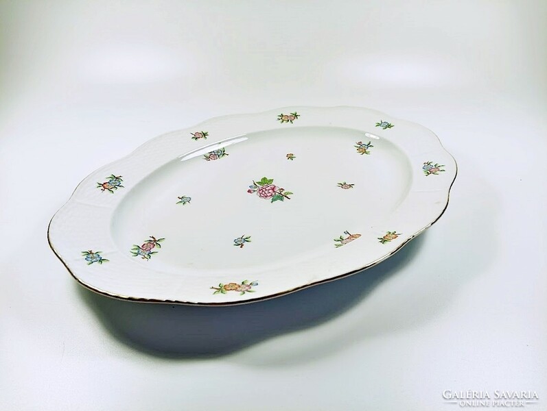 Herend, steak tray with Eton pattern (102), hand-painted porcelain, flawless! (J363)