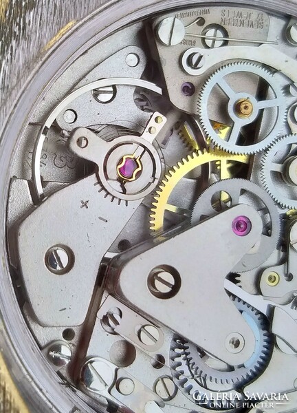 Fleurier desh swiss bullhead chronograph men's watch valjoux 7734 omega longines