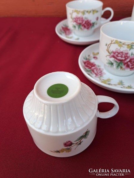 Gyönyörű német rózsás virágos teáscsészék teáscsésze csésze virág konyhai porcelán