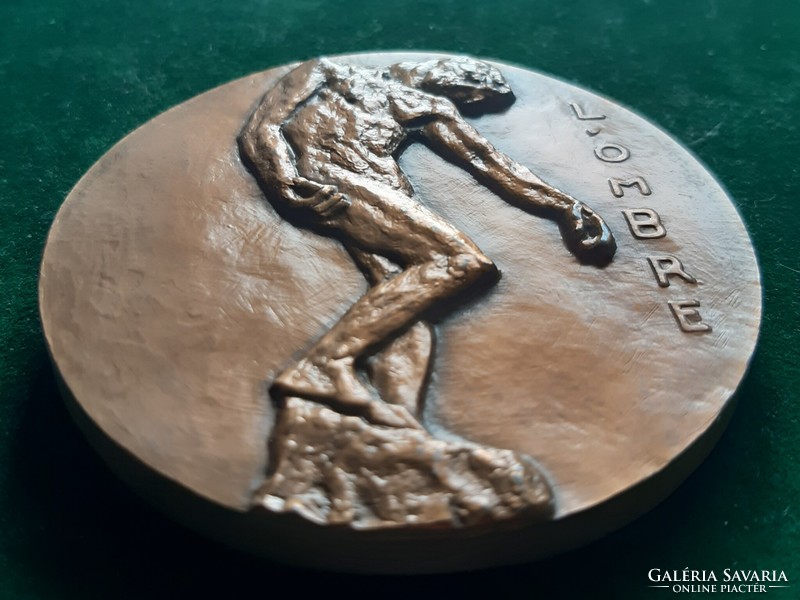 André lavrillier: rodin, bronze commemorative medal