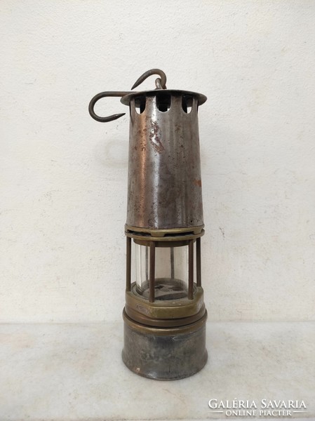 Antique miner's tool trencher bacter railway carbide lamp 231 7110