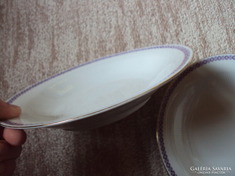 Retro régi porcelán leveses mély tányér 2 db CP Colditz GDR Kelet-német