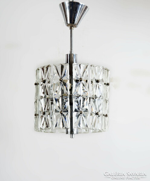 Polished glass retro chandelier