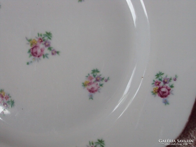 Retro régi porcelán tányér virág mintás Hcch Csehszlovák gyártmány