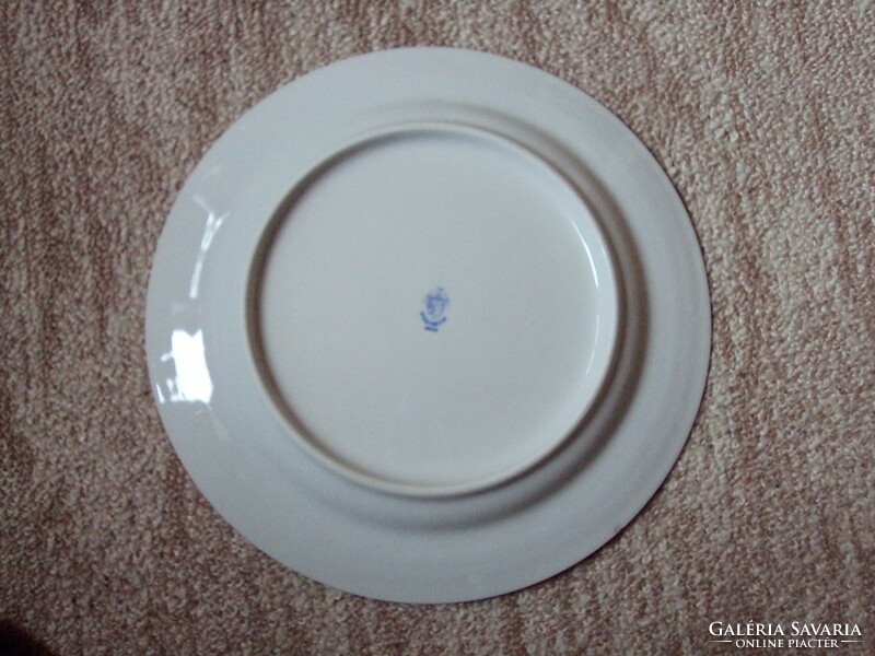 Retro régi porcelán tányér virág mintás Alföldi porcelán jelzéssel