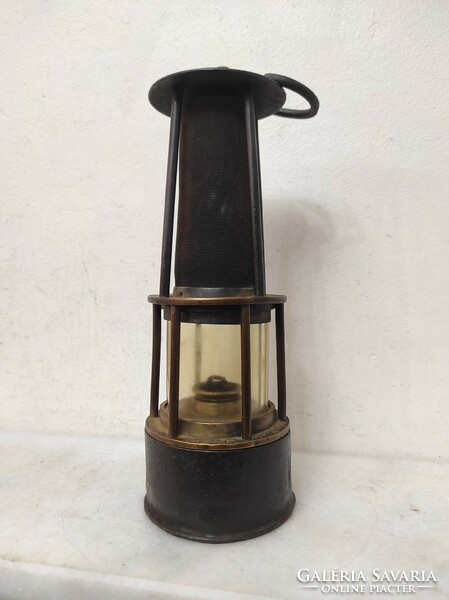 Antique miner's tool trencher bakter railway carbide lamp 934 7116