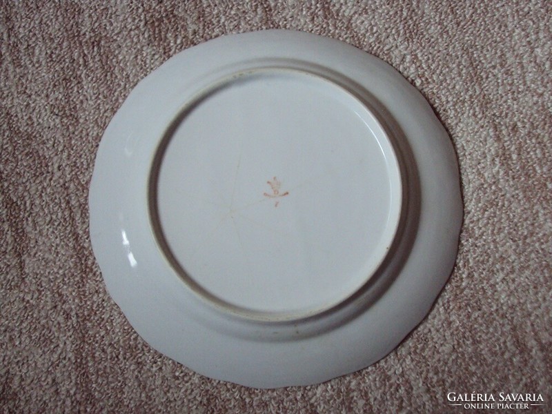 Retro régi porcelán tányér virág mintás Csehszlovák gyártmány