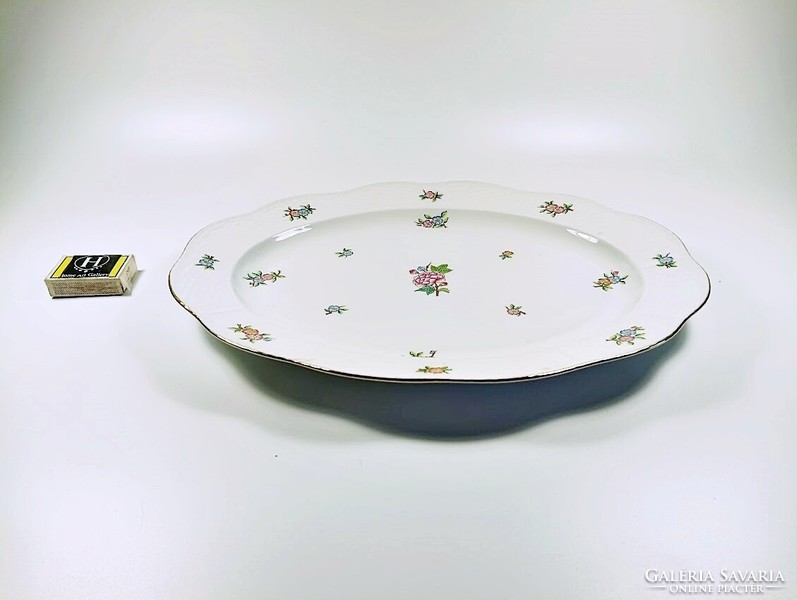 Herend, steak tray with Eton pattern (102), hand-painted porcelain, flawless! (J363)