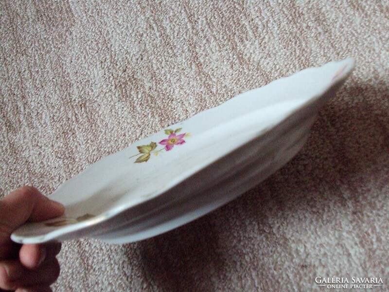 Retro régi porcelán tányér virág mintás Csehszlovák gyártmány