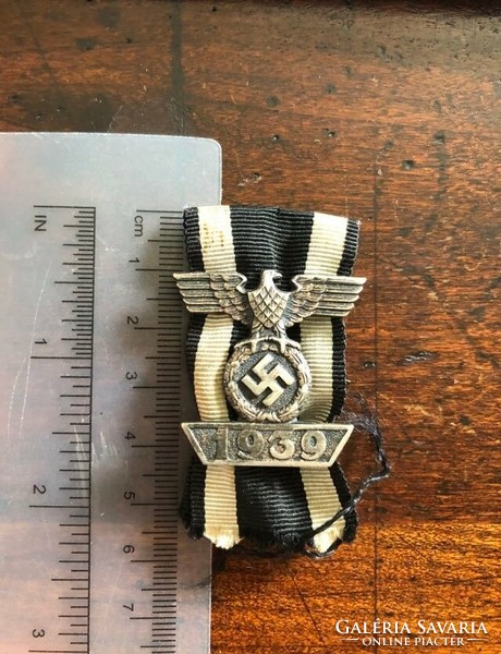 1939 German clasp with ribbon, 1939 German badge
