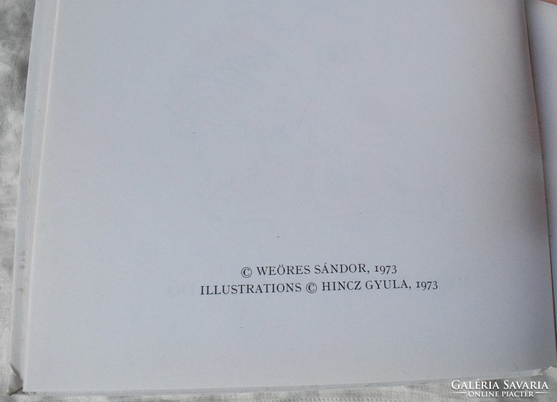 Ha a világ rigó lenne Weöres Sándor , Hincz Gyula 1973 mesekönyv