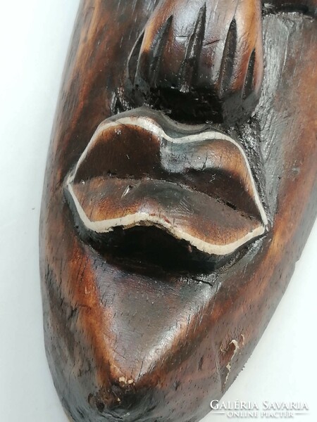 Old wooden mask wall decoration 32 cm