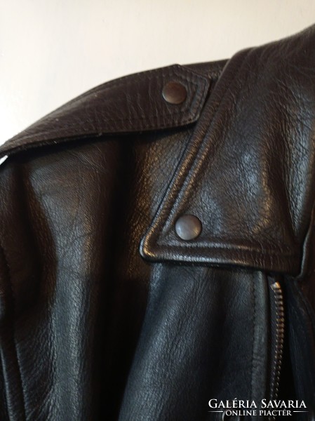 Large size buffalo leather jacket motorcycle jacket