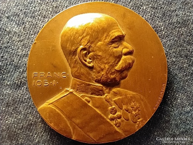 József Ferenc I bronze war commemorative medal 1914 until the end r neuberger 55mm 57.56g (id77675)