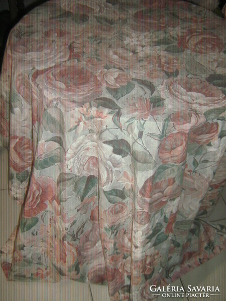 Beautiful vintage rose curtain