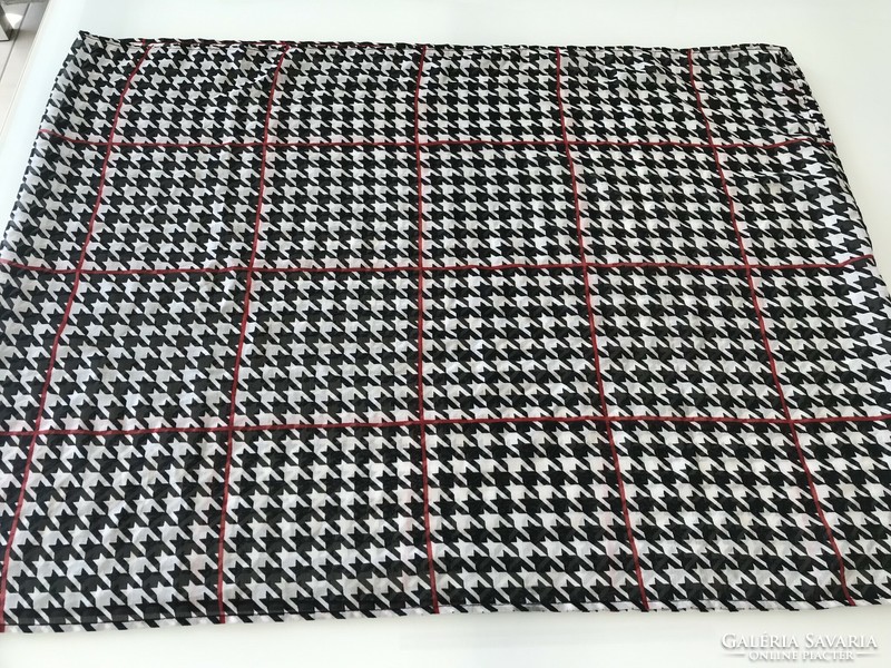 S'oliver round scarf with chanel squares, 165 x 62 cm