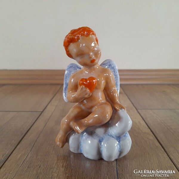 Old art deco cupid ceramic figurine