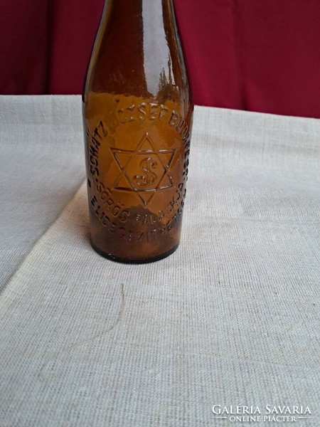 József Schätz Budapest beer bottle glass bottle