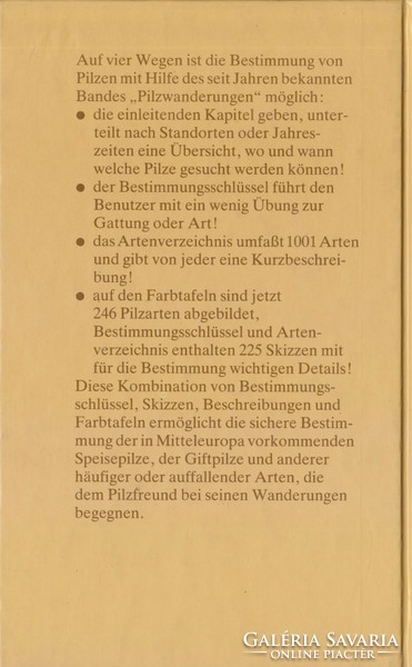 PILZWANDERUNGEN: német nyelvű szakkönyv a gombákról﻿