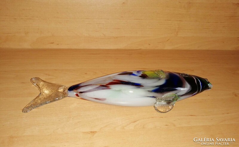 Retro glass fish 34 cm long (bb)