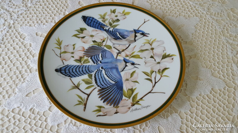 Beautiful Franklin porcelain decorative plate