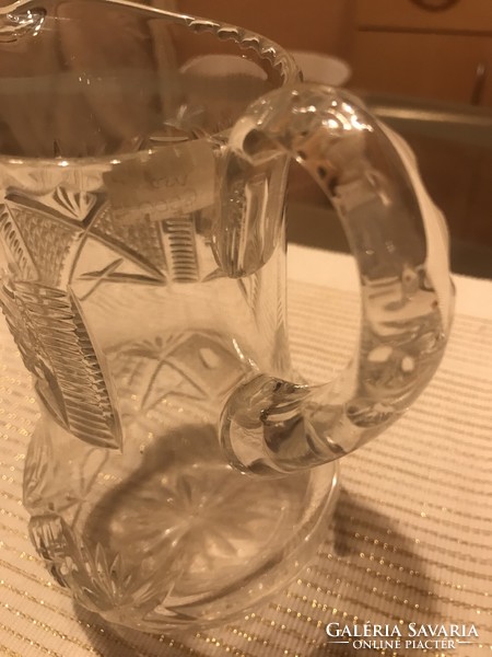 Polished crystal pourer, pitcher
