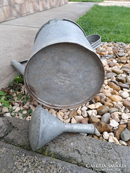 8 Liter tin galvanized watering can watering can heirloom village peasant decoration