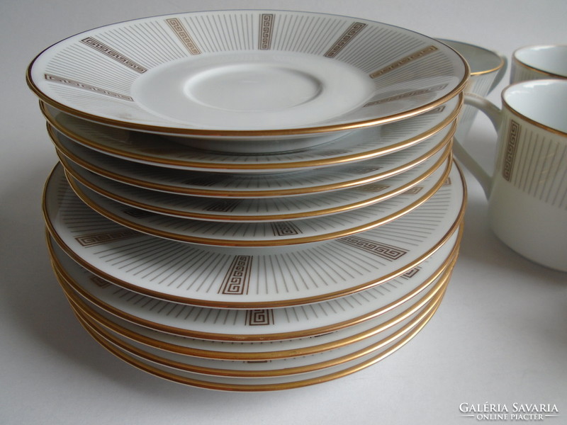 Új, luxus minőségű, elegáns  japán  Noritake 3 részes,  4 készlet  reggeliző szett.