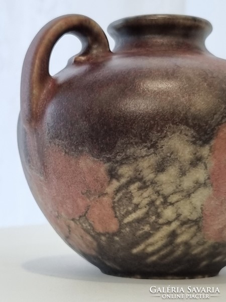 Ruscha ceramic vase with matte, watercolor effect glaze - '70s