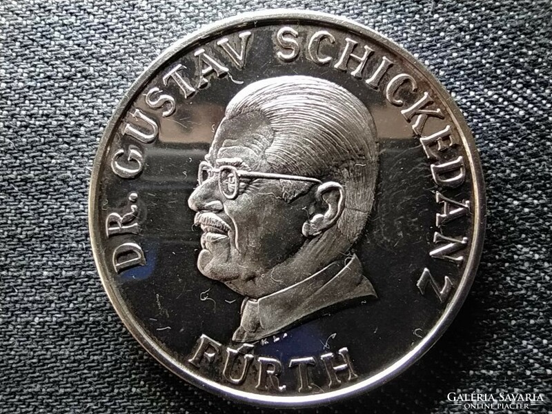 Dr. Gustav schickedanz fürth quelle joint stock company linz .925 Silver medal pp (id48793)