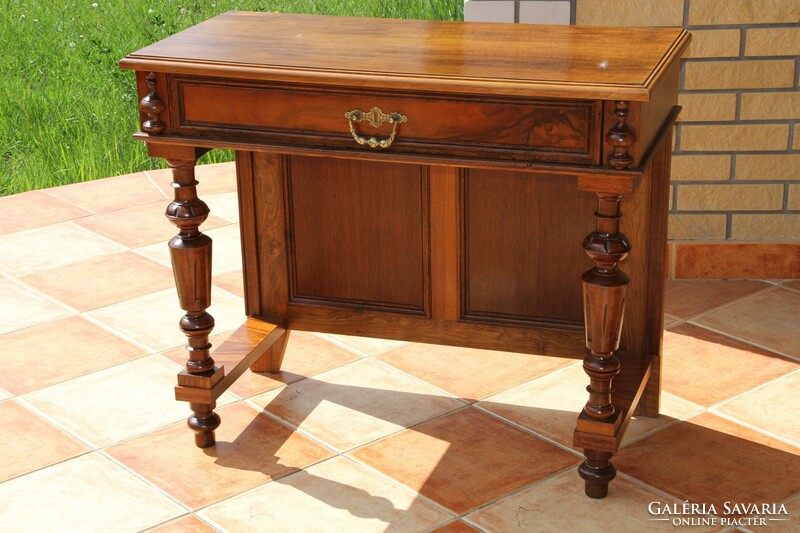 Pewter carved console table 3.
