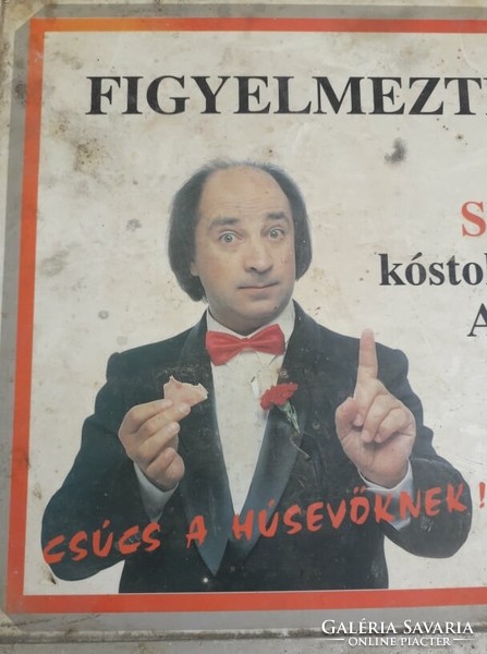 Retro uncle's meat advertising board / sugovica ham.