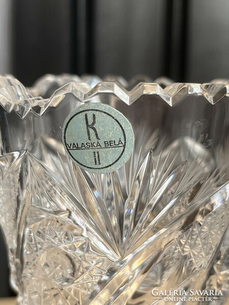 Valaská belá crystal - wonderful lead crystal vase, flawless