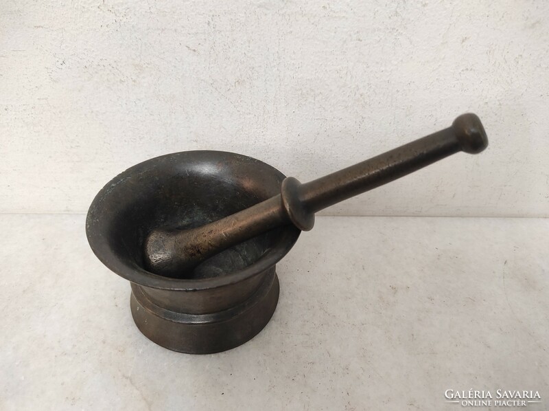 Antique apothecary pot bronze mortar medicine making pharmacy 18th century 799 6625