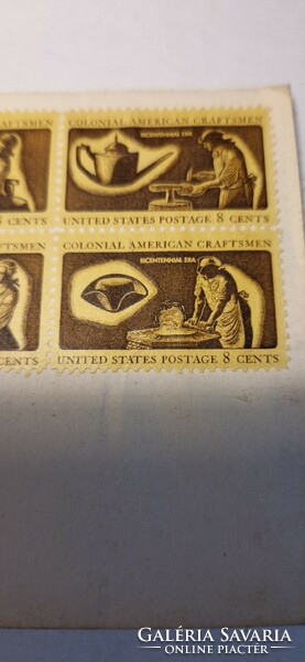 Első napi bélyeg Colonial American Craftsmen
