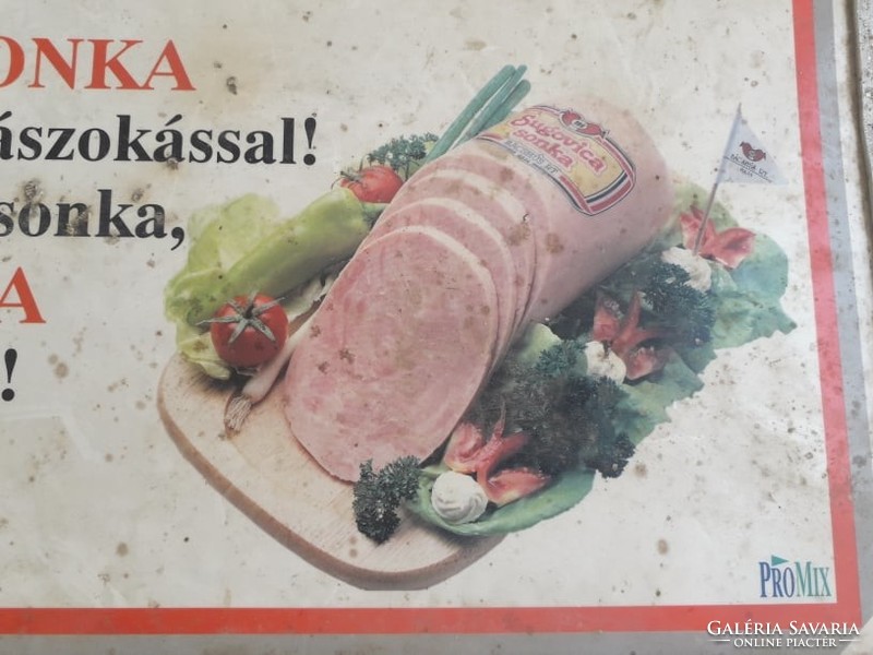 Retro uncle's meat advertising board / sugovica ham.