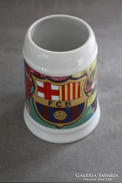 FC Barcelona kerámia söröskorsó -szép, hibátlan állapotban