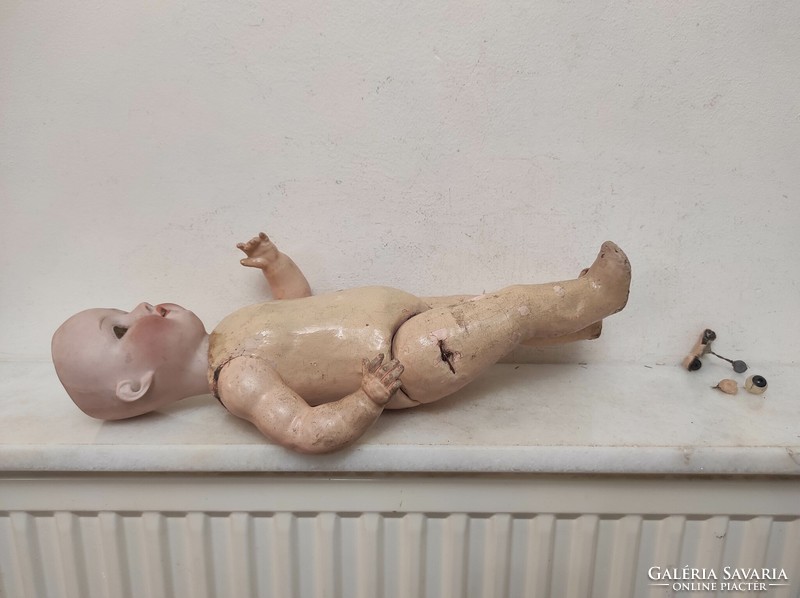 Antik baba Armand Marseille 390.A.4.M. Germany porcelán fejű játék Porzellan antike Puppe 180 6652