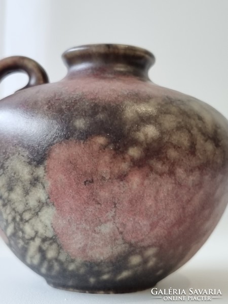 Ruscha ceramic vase with matte, watercolor effect glaze - '70s