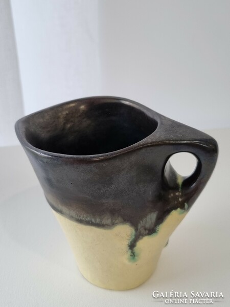 Ceramic vase with handles / spout - beautiful, old collector's item