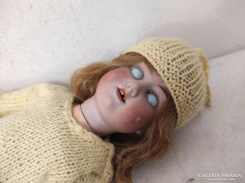 Antique doll armand marseille a. 2/2 M. Porcelain head toy porzellan antike puppe 75 6679