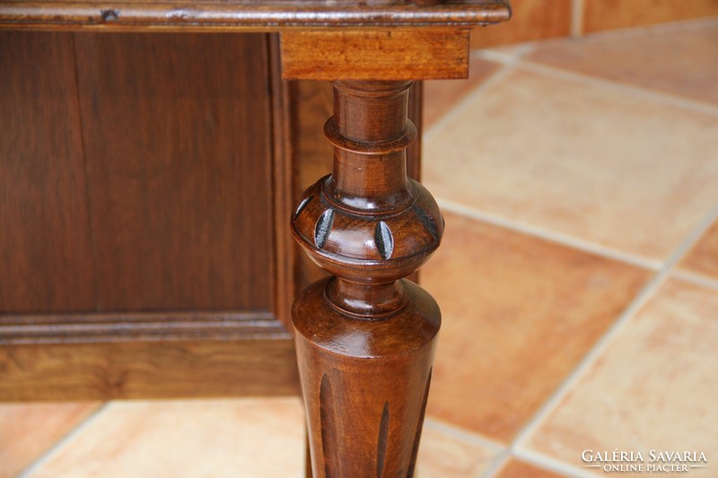 Pewter carved console table 3.