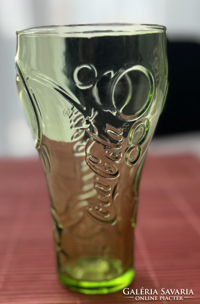 Coca cola üveg pohár- új-zöld