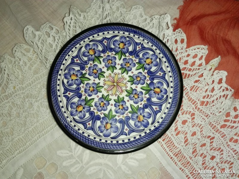 Porcelain, Spanish, mandala small decorative plate.