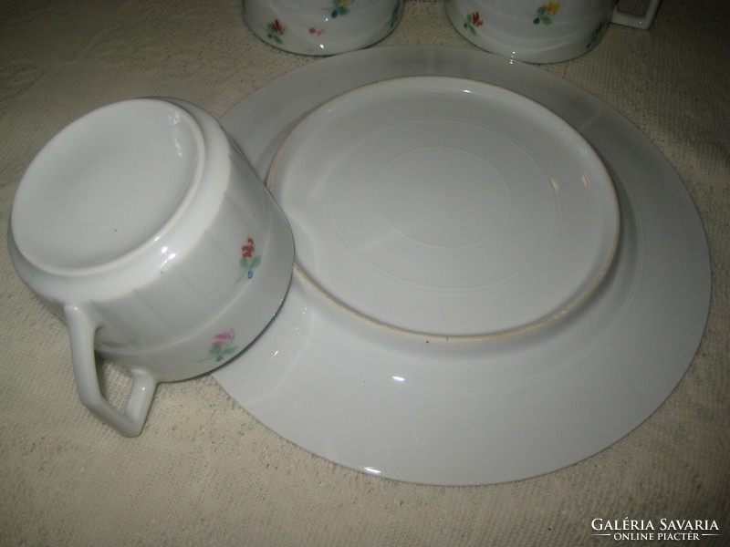 Viennese rose pattern, old Herend tea set, from the early 1900s