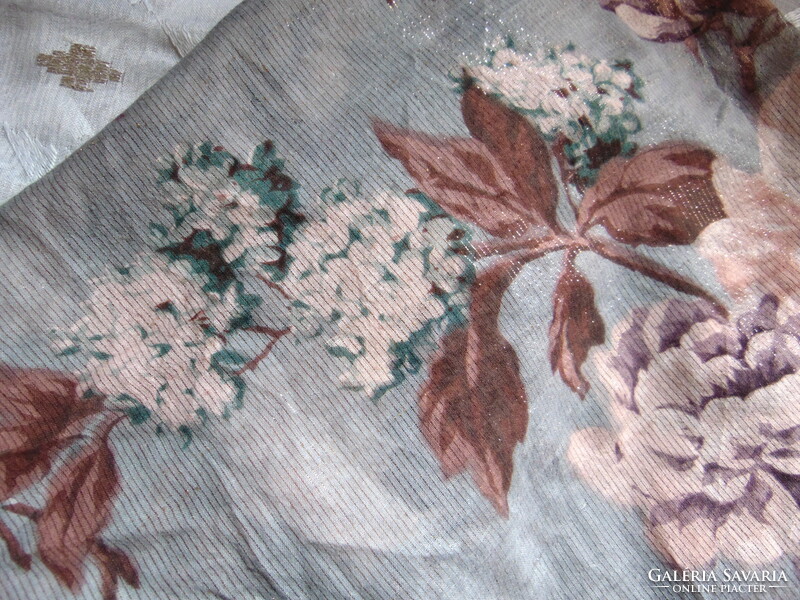 Beautiful hydrangea and rose pattern scarf