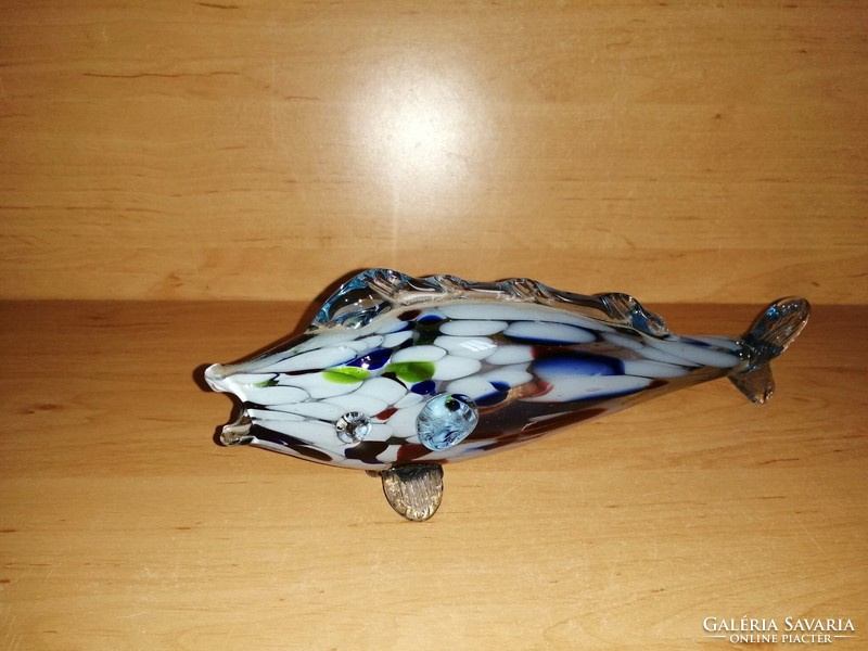 Retro glass fish 26 cm long