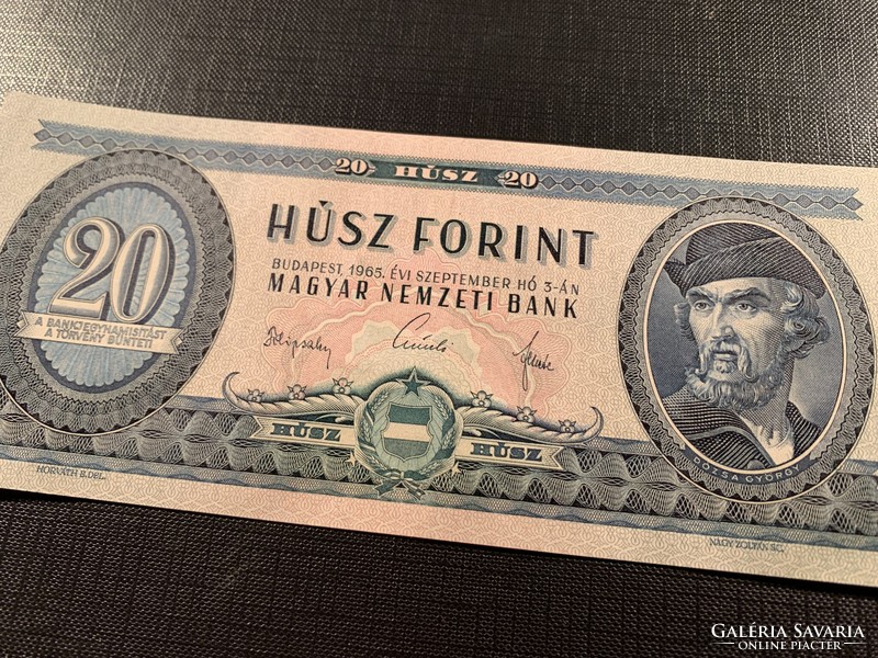 ***  EF++/aUNC 1965-ös 20 forint ***