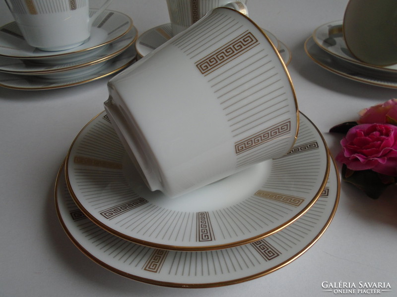 New, luxury-quality, elegant Japanese noritake 3-piece, 4-set breakfast set.